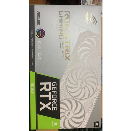 Card màn hình Rog strix 3080 white edition.