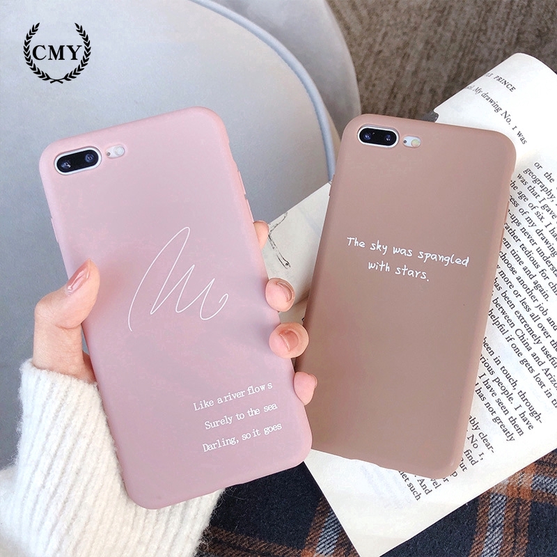 Ốp điện thoại in chữ và đường vẽ ấn tượng dành cho iPhone11/11Pro 11pro Max X XR XS XS MAX 78 plus SE | BigBuy360 - bigbuy360.vn