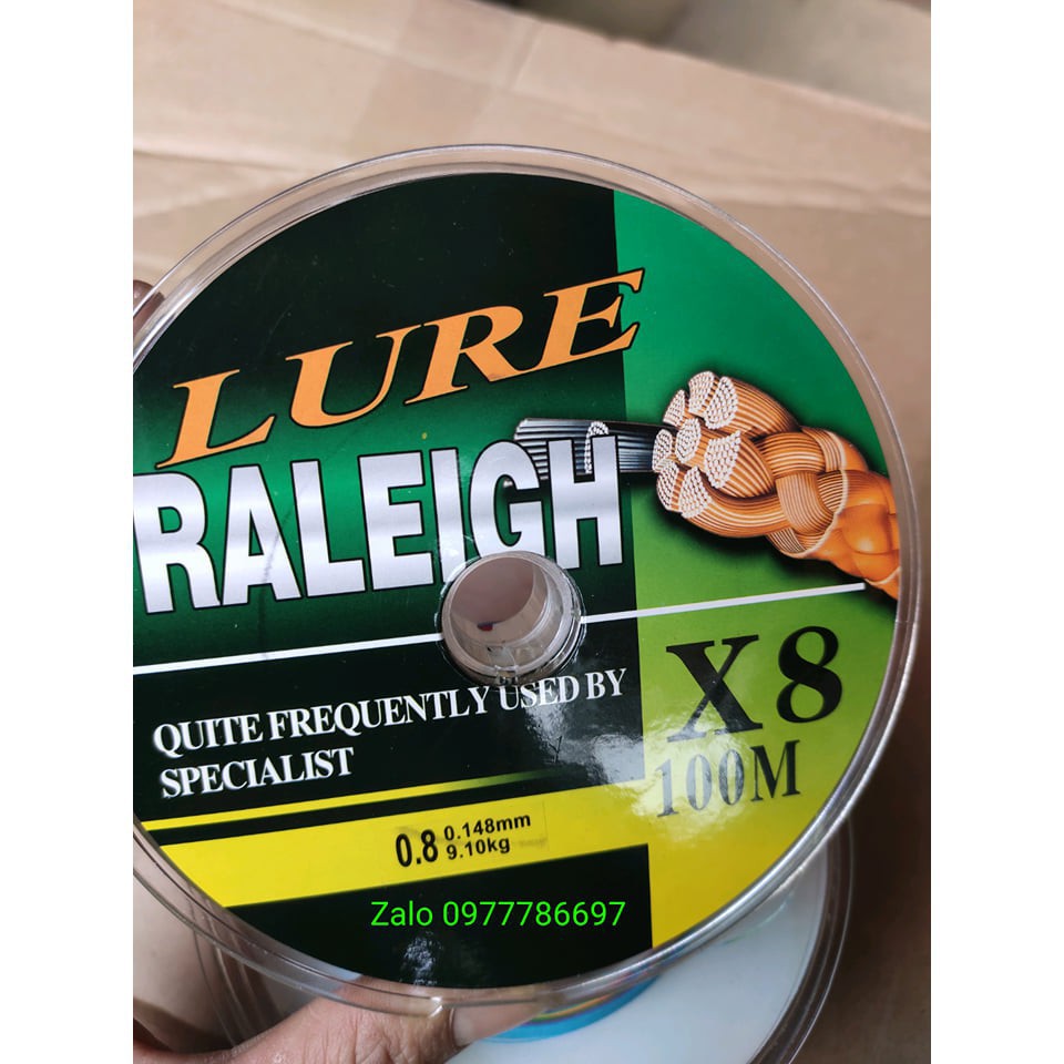 [Xả Kho] Dây Dù Câu Cá Raleigh X8 7 màu Siêu Đẹp Siêu Bền Mịn