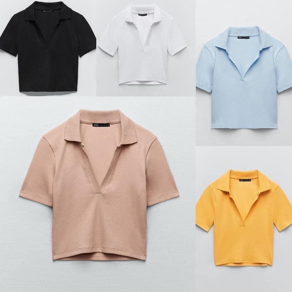 ÁO POLO CỔ KHOÉT V 5 MÀU