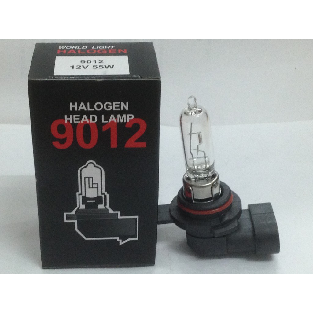 Bóng 9012 12V 55W. Bóng đèn ô tô World Light. Chuyên các loại bóng đèn halogen giá sỉ.
