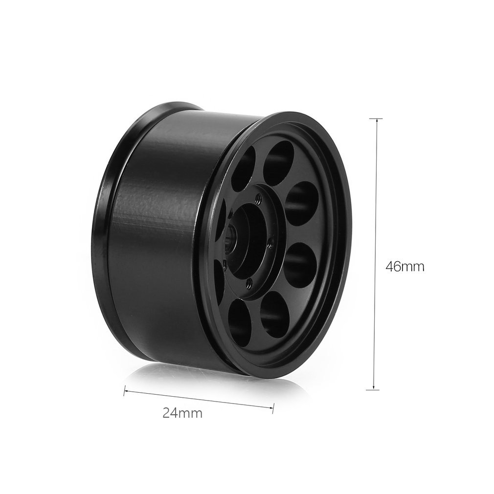 Set 4 Vành Bánh Xe Ax515Bk Bằng Hợp Kim Nhôm 1.55 Inch Chuyên Dụng Cho Xe Điều Khiển RC 1/10 RC MN99 MN90