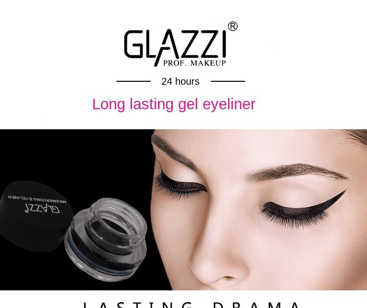 [Hàng mới về] Bộ 2 lọ gel kẻ mắt GLAZZI 2 màu gồm màu đen và màu nâu phong cách Hàn Quốc | BigBuy360 - bigbuy360.vn