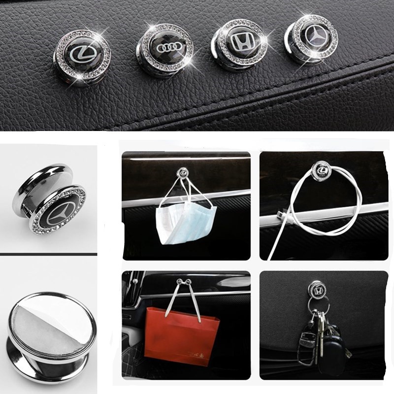 Móc Treo Đồ Dùng Gắn Ghế Ngồi Xe Hơi Đa Năng Tiện Dụng