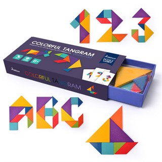 Bộ xếp hình gỗ thông minh Tangram