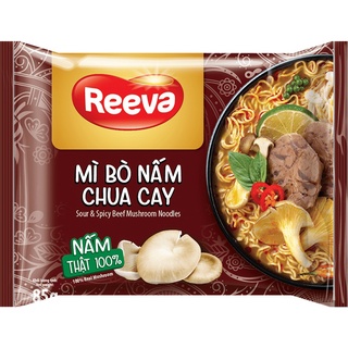 Mì Reeva Bò Nấm Chua Cay Gói 85g - 3494752