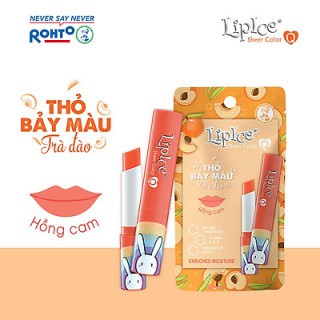 Son dưỡng có màu LipIce Sheer Color phiên bản Thỏ Bảy Màu - Hồng Cam 2.4g