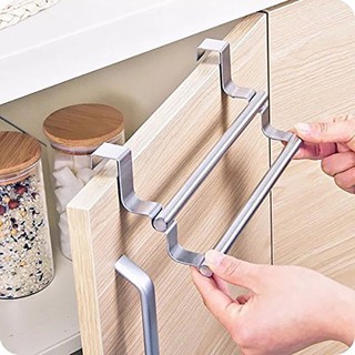 MÓC TREO KHĂN ĐA NĂNG KẸP CÁNH CỬA TỦ INOX