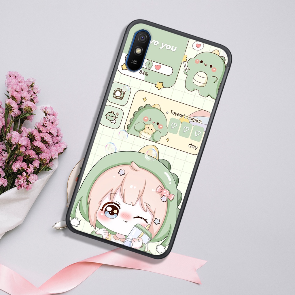 [HOT]ỐP XIAOMI REDMI 7A - REDMI 8 - REDMI 8A - REDMI 9A - REDMI 9C  , IN HÌNH KHỦNG LONG CHIBI SIÊU DỄ THƯƠNG.