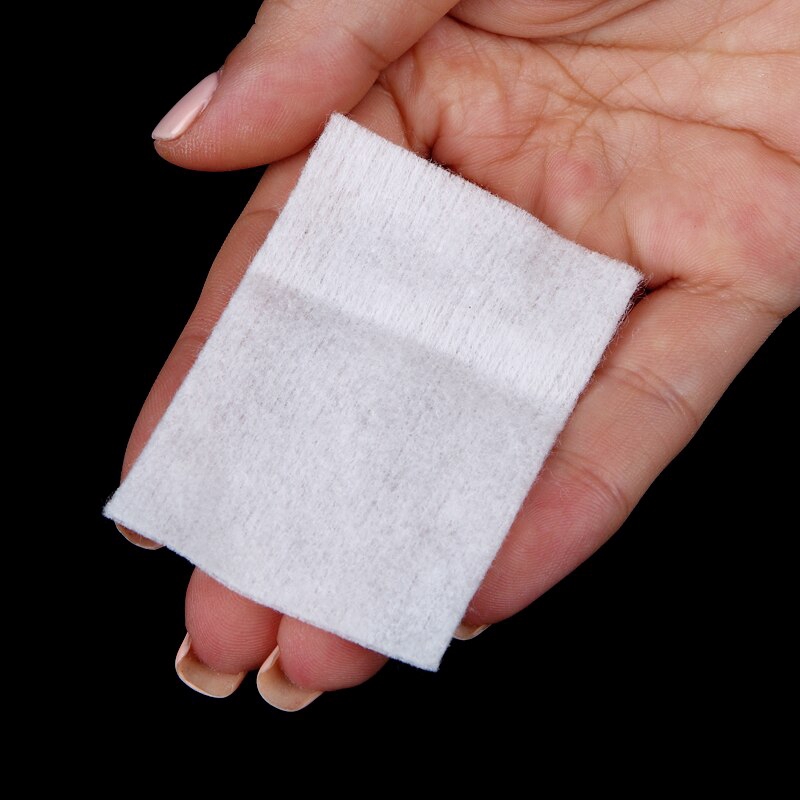MONJA Bộ 100 miếng bông tẩy sơn móng tay 100% cotton tiện dụng
