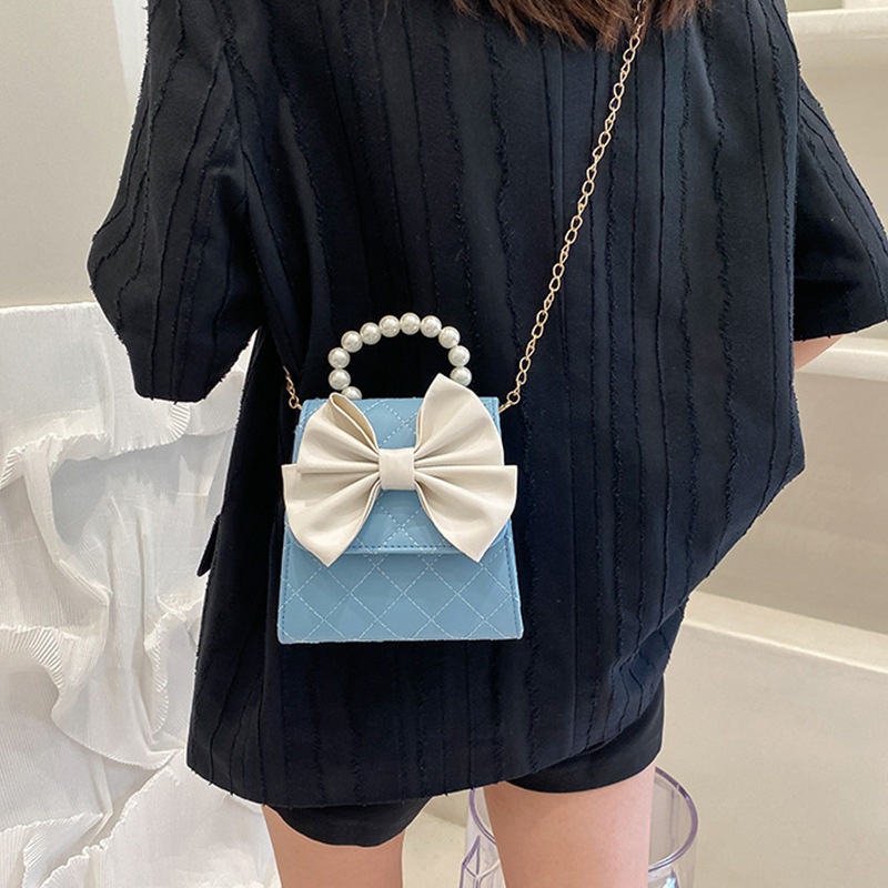 Se7en Túi Đeo Chéo Vai Da PU Đính Ngọc Trai Dễ Thương Sang Trọng Cho Nữ