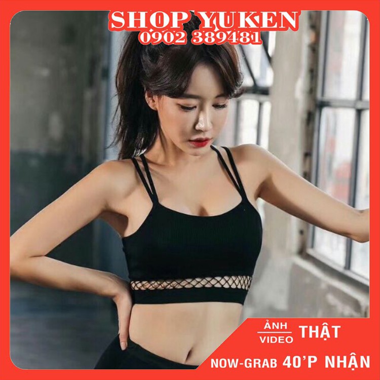 ♥️ Shop Uy Tín ♥️  Áo lót nữ, Áo bra thể thao Bralette lưới có mút nâng ngực tháo rời được
