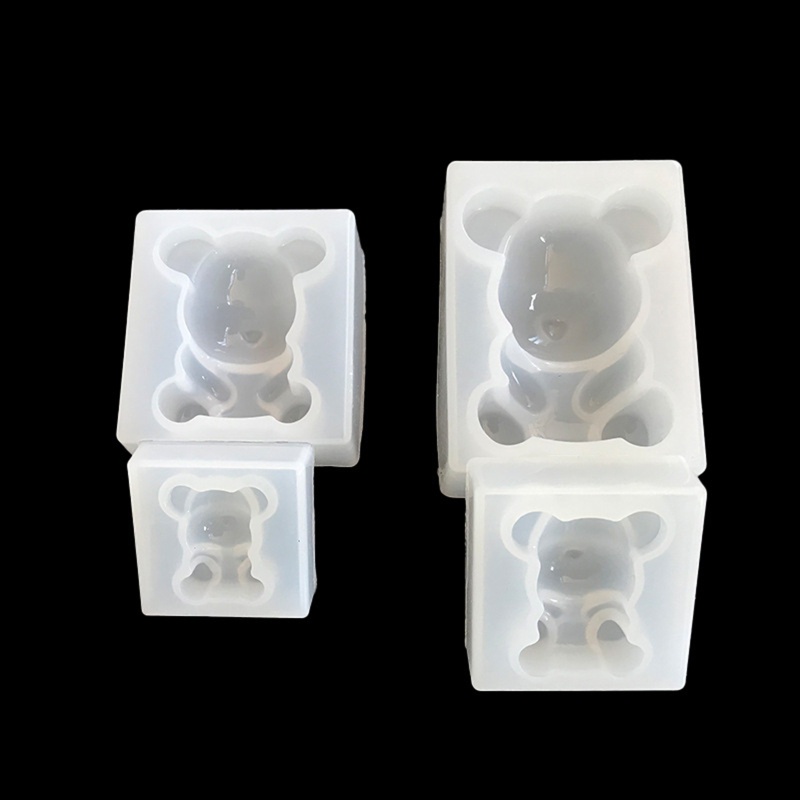 Khuôn Nhựa Epoxy Hình Gấu 3D Dùng Trang Trí Xe Hơi