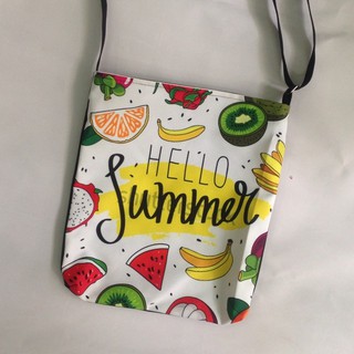 Túi vải đi biển Túi tote du lịch Túi canvas  Hello Summer