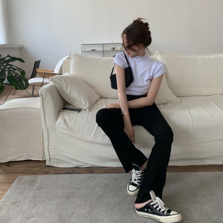 Áo croptop hở lưng dáng ôm thiết kế quyến rũ dành cho nữ