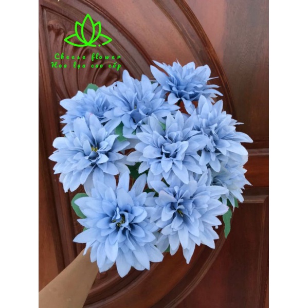 Cụm hoa hồng cánh nhọn-Hoa cúc phale 9 bông trang trí, cắm bình