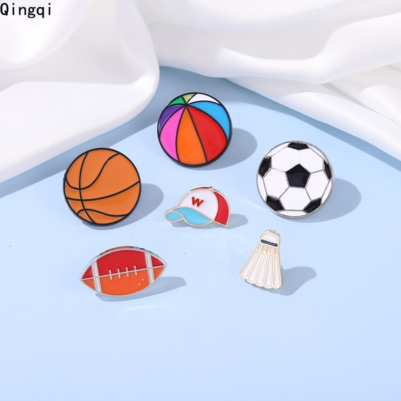 Ghim cài áo MISS ZOE họa tiết tráng men thời trang thể thao cho bạn bè