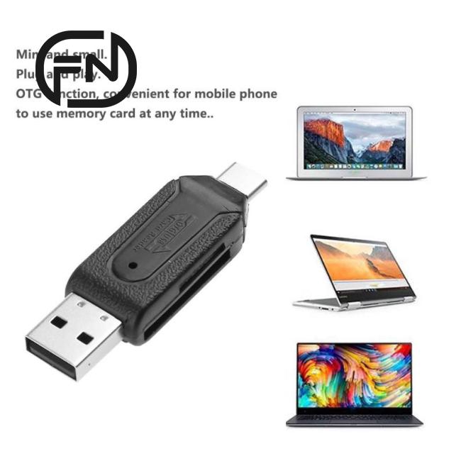 Đầu Đọc Thẻ Nhớ Usb 2.0 Type-C Usb 3.1 Tốc Độ Cao 480mbps