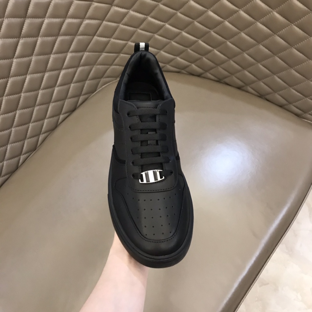 Giày sneakers nam da thật cao cấp Bally thiết kế tối giản, năng động