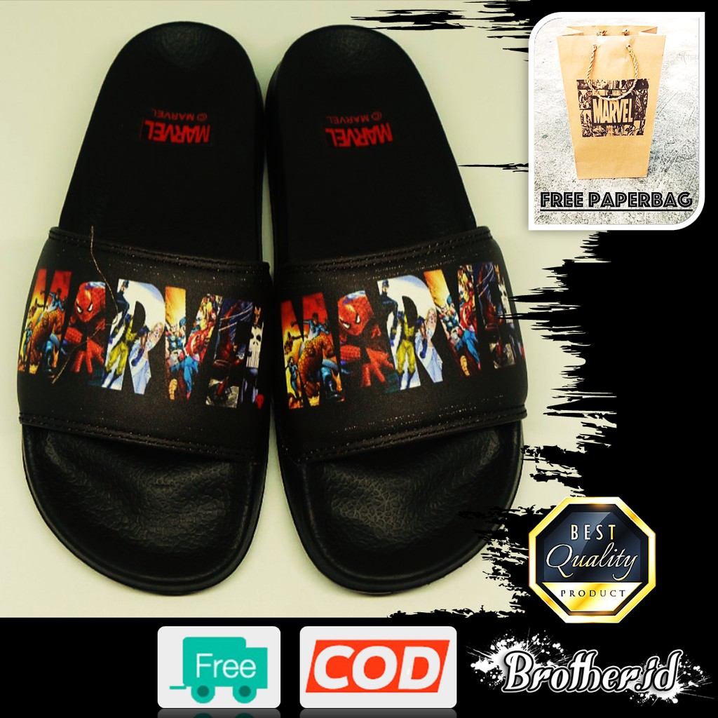 Dép Xỏ Ngón Quai Trong Suốt In Logo Vans Marvel The Avengers Cao Cấp Cho Nam