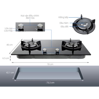 Bếp gas âm electrolux egt7627ck - hàng chính hãng