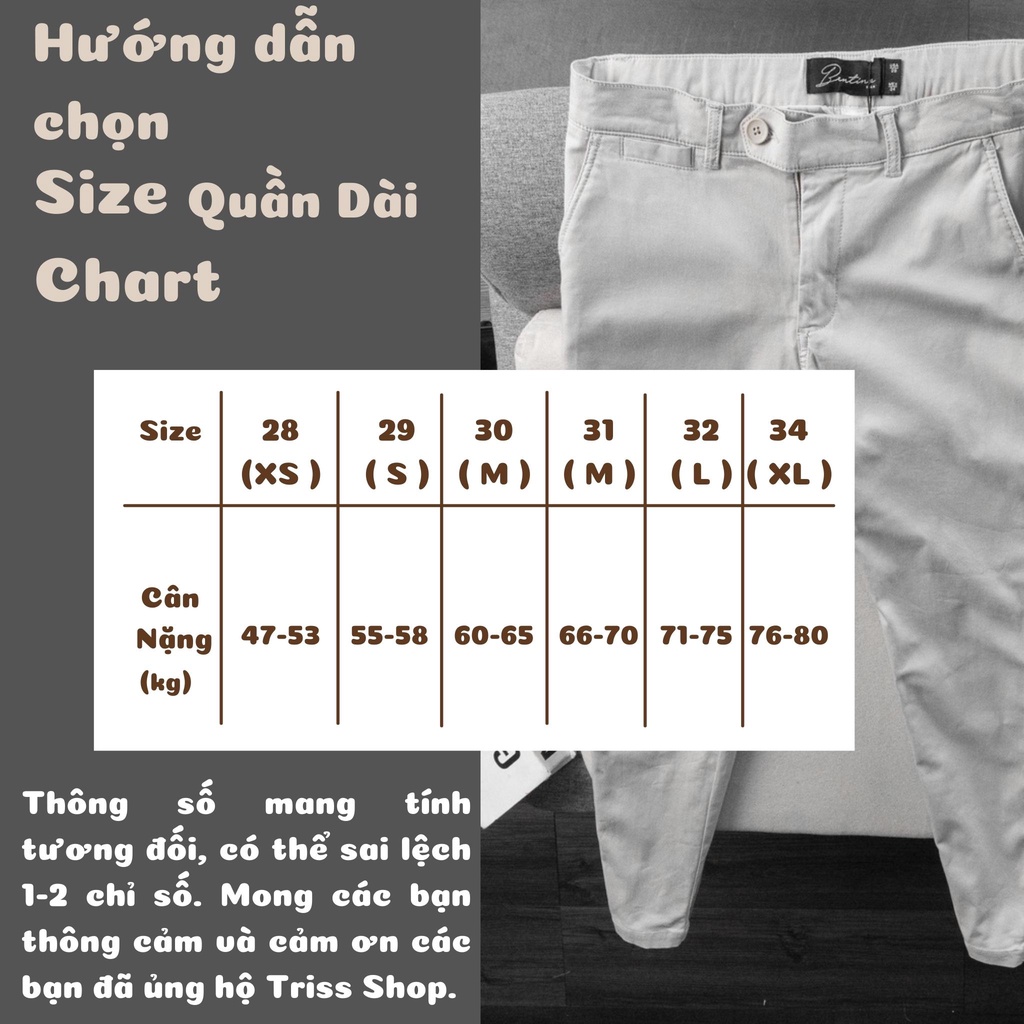 Quần Dài Nam Kaki Zara 5 Kiểu Dáng Slimfit Thon Gọn