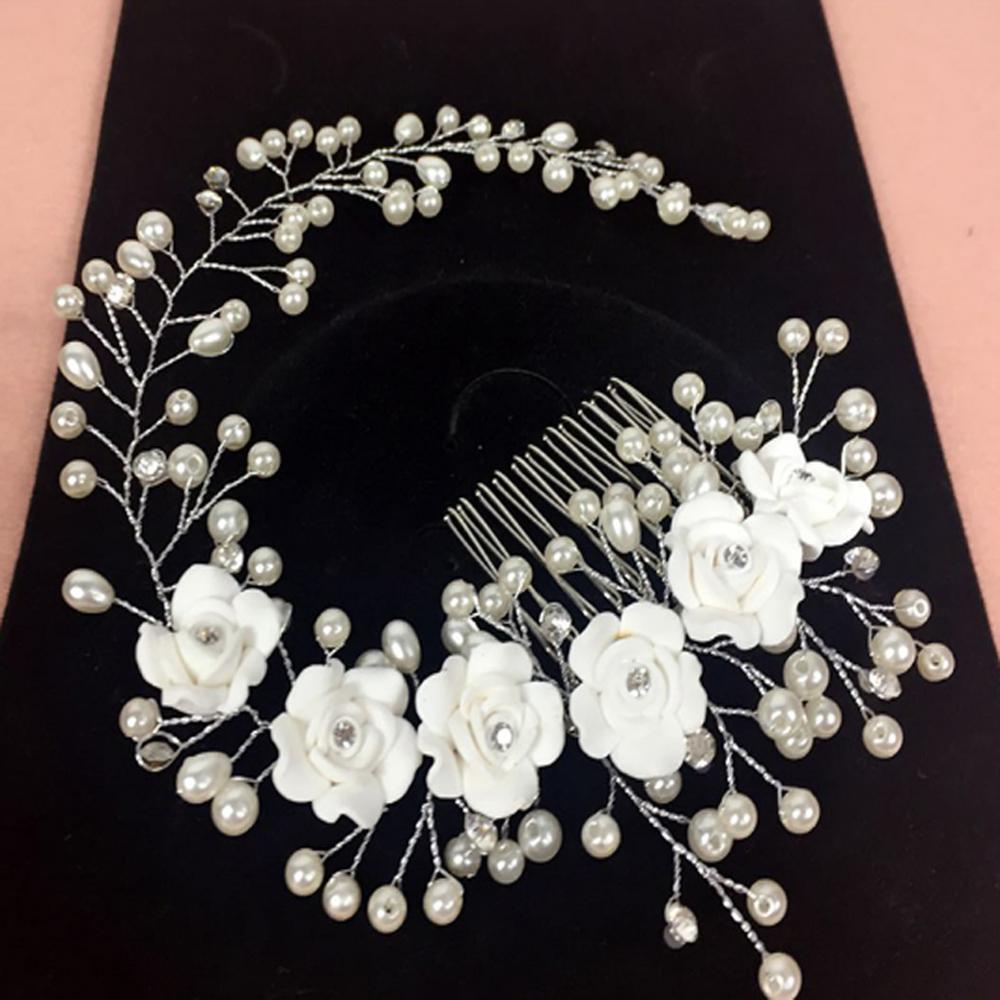 SUSANS Lược Cài Tóc Đính Pha Lê Cho Nữ