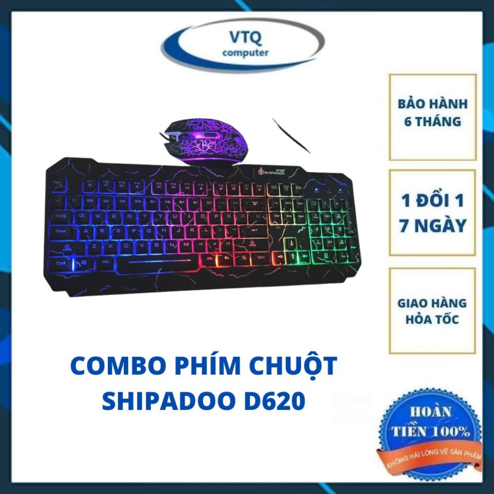 Bàn phím và chuột Gaming D620 Space Warships chính hãng SHIPADOO - Led RBG
