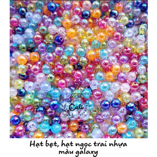 Túi 50 gram Hạt cườm, hạt bẹt màu trong