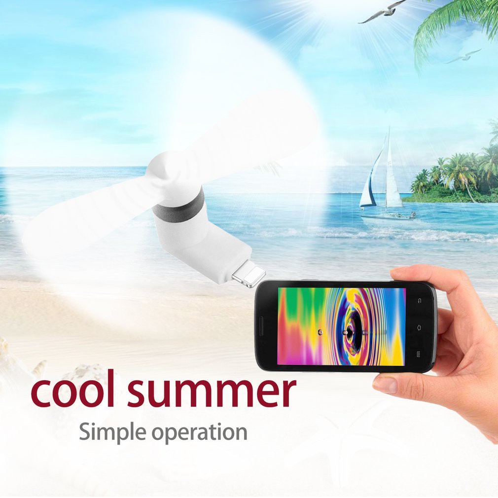 Quạt mini siêu nhẹ kết nối cổng USB dành cho iPhone | BigBuy360 - bigbuy360.vn