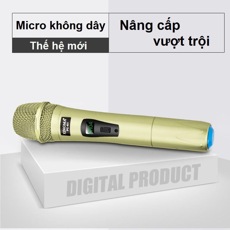 [Mã ELHACE giảm 4% đơn 300K] Micro không dây Xingma PC K1 - Micro karaoke không dây cao cấp Xingma PC-K1