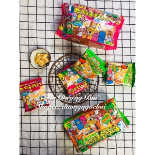 BÁNH ĂN DẶM HÌNH THÚ GINBIS túi (03/2021)màu xanh vị rau củ