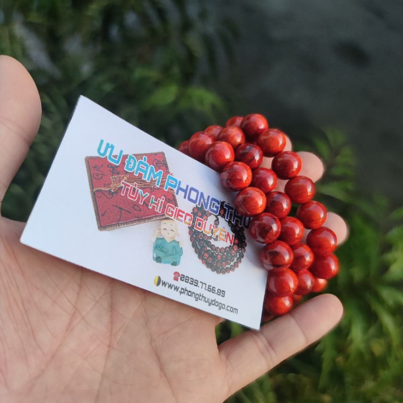 Vòng huyết long phong thủy, vòng tay may mắn phật giáo | BigBuy360 - bigbuy360.vn