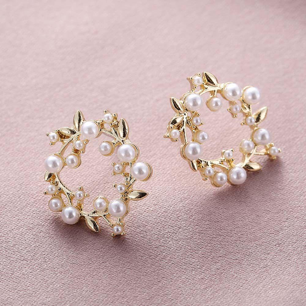 Epoch Khuyên Tai Dạng Hạt Thời Trang Cá TínhBông Tai Hình Tròn Phong Cách Hàn Quốc