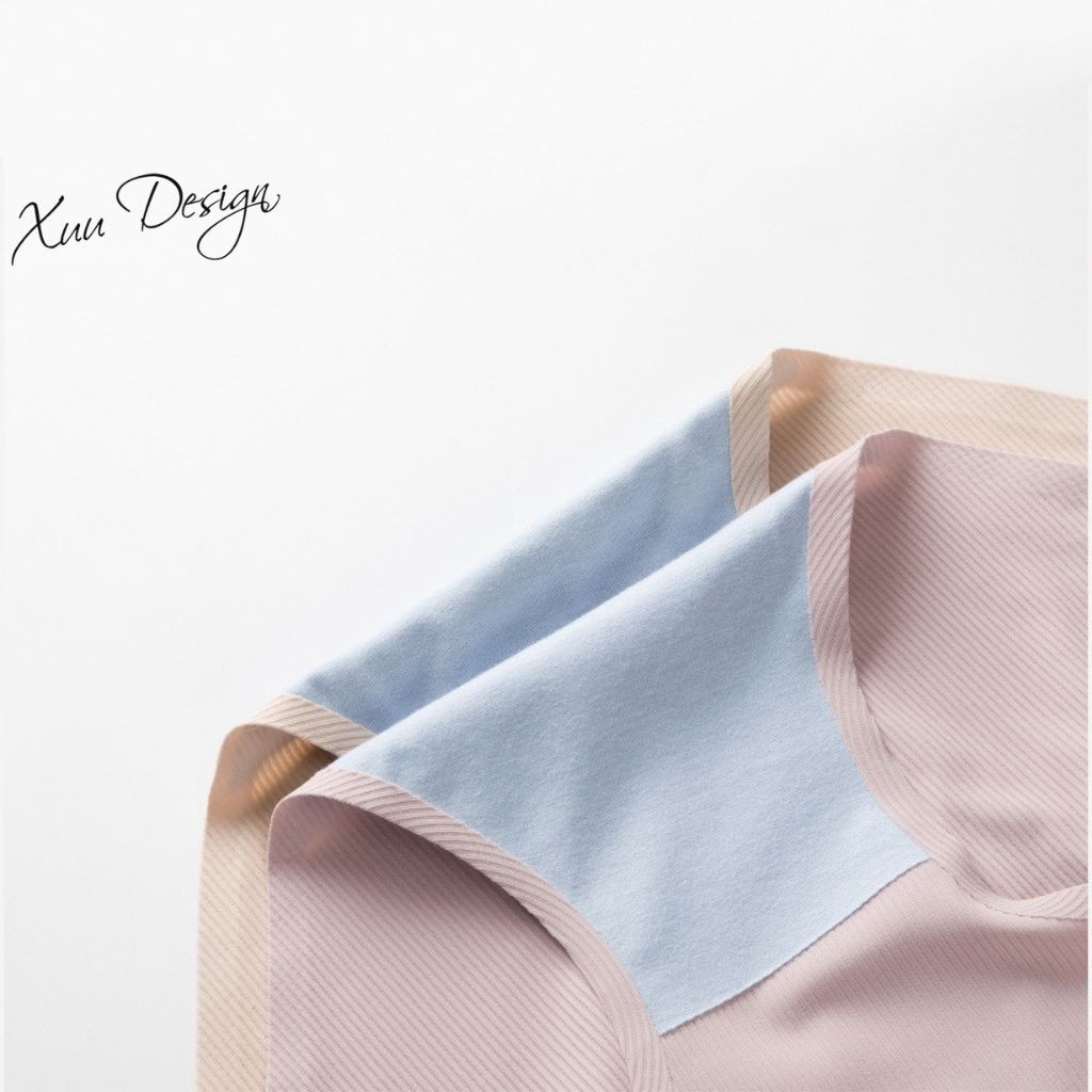 Quần lót nữ gân tăm mềm mại, không viền không đường may kháng khuẩn siêu tốt Xuu design QS01 | BigBuy360 - bigbuy360.vn