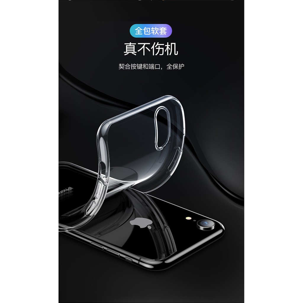 Ốp lưng Silicone trong suốt Simplicity cho iPhone XR/ XS Max Baseus