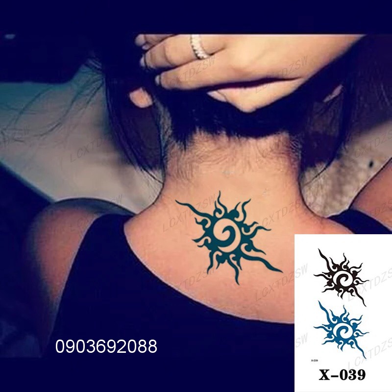 [HCM] Hình xăm dán - tattoo sticker hình xăm cá tính 10.5 x 6cm