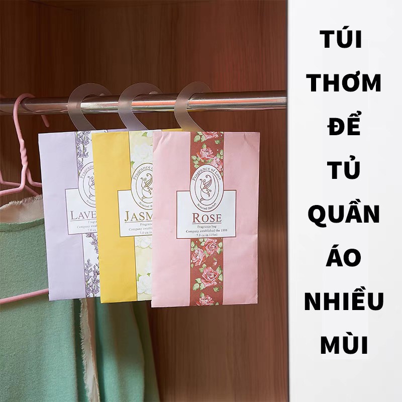 Túi thơm để tủ quần áo, túi thơm treo xe hương thiên nhiên DEXI