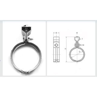 WIPCOOL Cùm treo ống, Đai treo ống mạ kẽm các size DN65A( D76), DN80A( D90), DN100A( D114)
