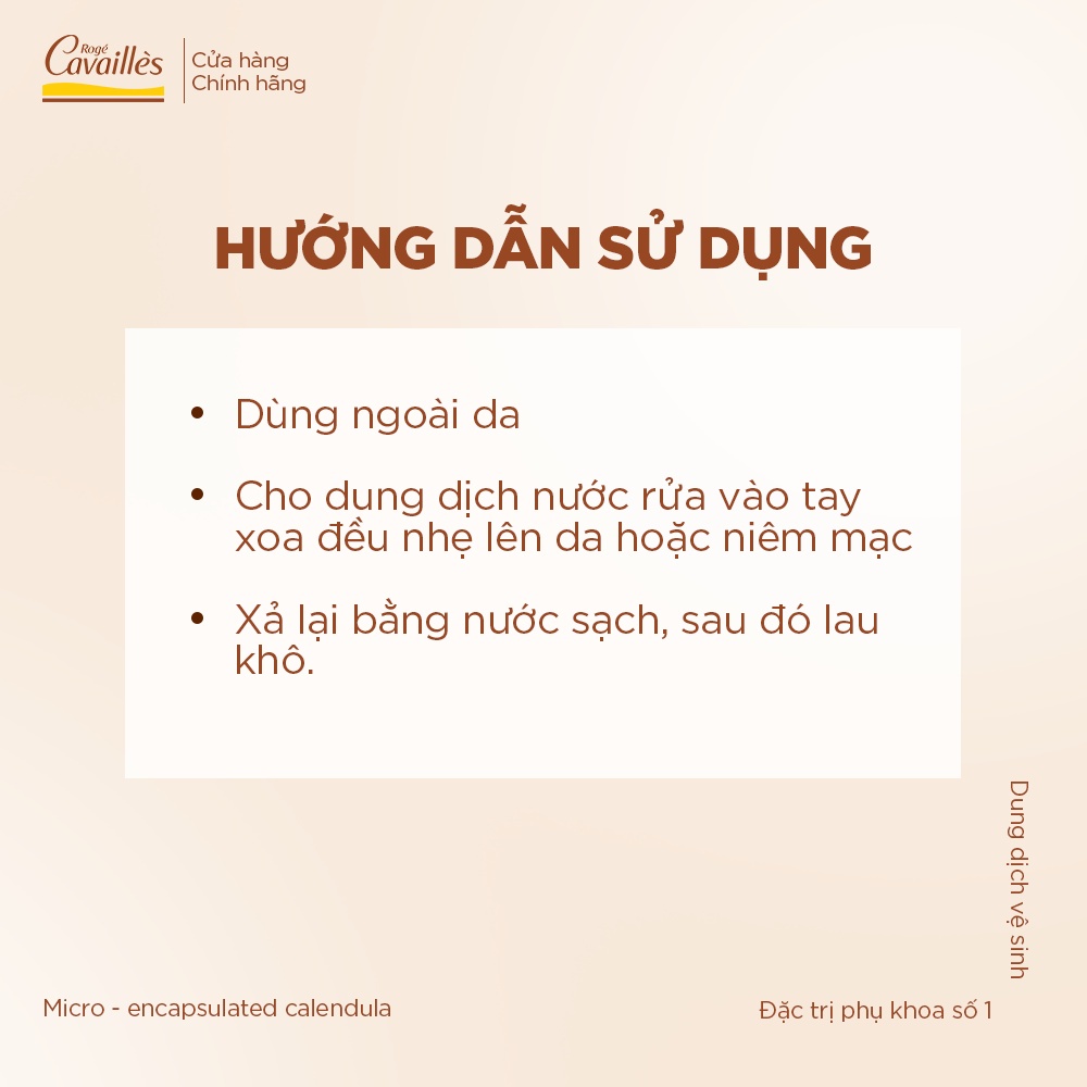 Dung dịch vệ sinh nữ Khô Thoáng Mát Lạnh Roge Cavailles Fraicheur (Bạc hà) - Số 1 tại Pháp - 250ml