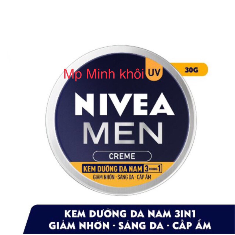 Kem dưỡng da nam NIVEA MEN creme 3in1 giảm nhờn, sáng da, cấp ẩm