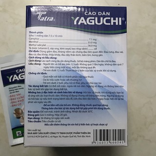 Hộp cao dán Yaguchi 20 gói