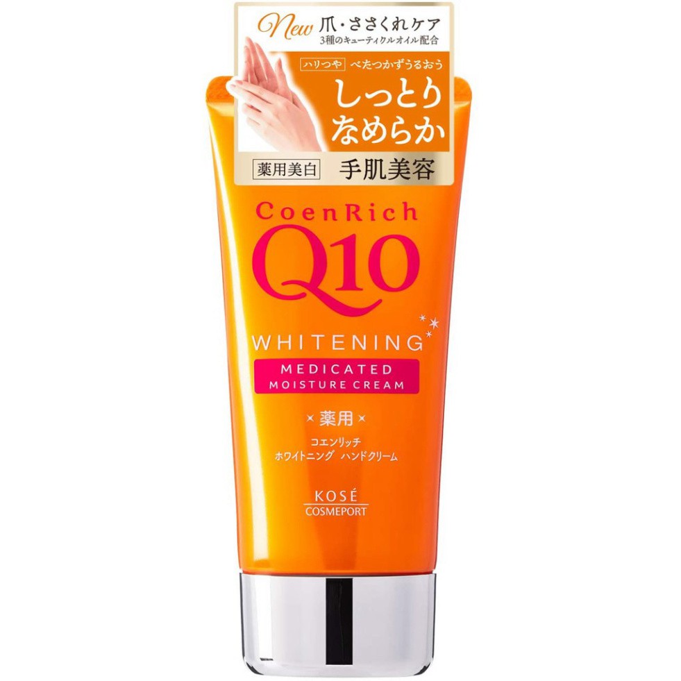 (Mẫu mới) Kem dưỡng da tay Kose Coenrich Q10 Whitening Hand Cream - 80g