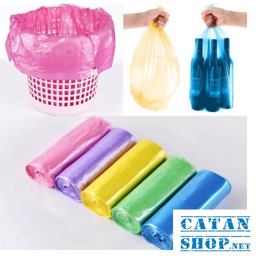Set 5 cuộn túi rác size 45x50cm sinh học tự hủy bảo vệ môi trường GD556-Set5TR