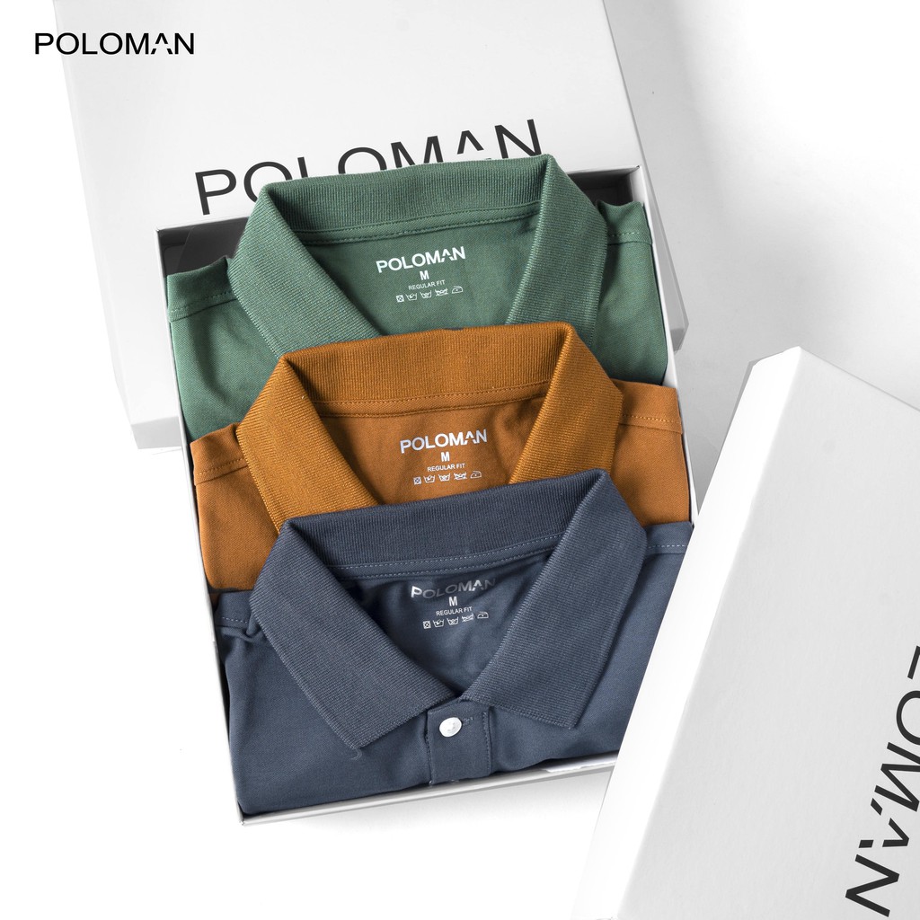 Áo thun POLO nam cổ bẻ BASIC vải cá sấu Cotton trẻ trung - POLOMAN | BigBuy360 - bigbuy360.vn