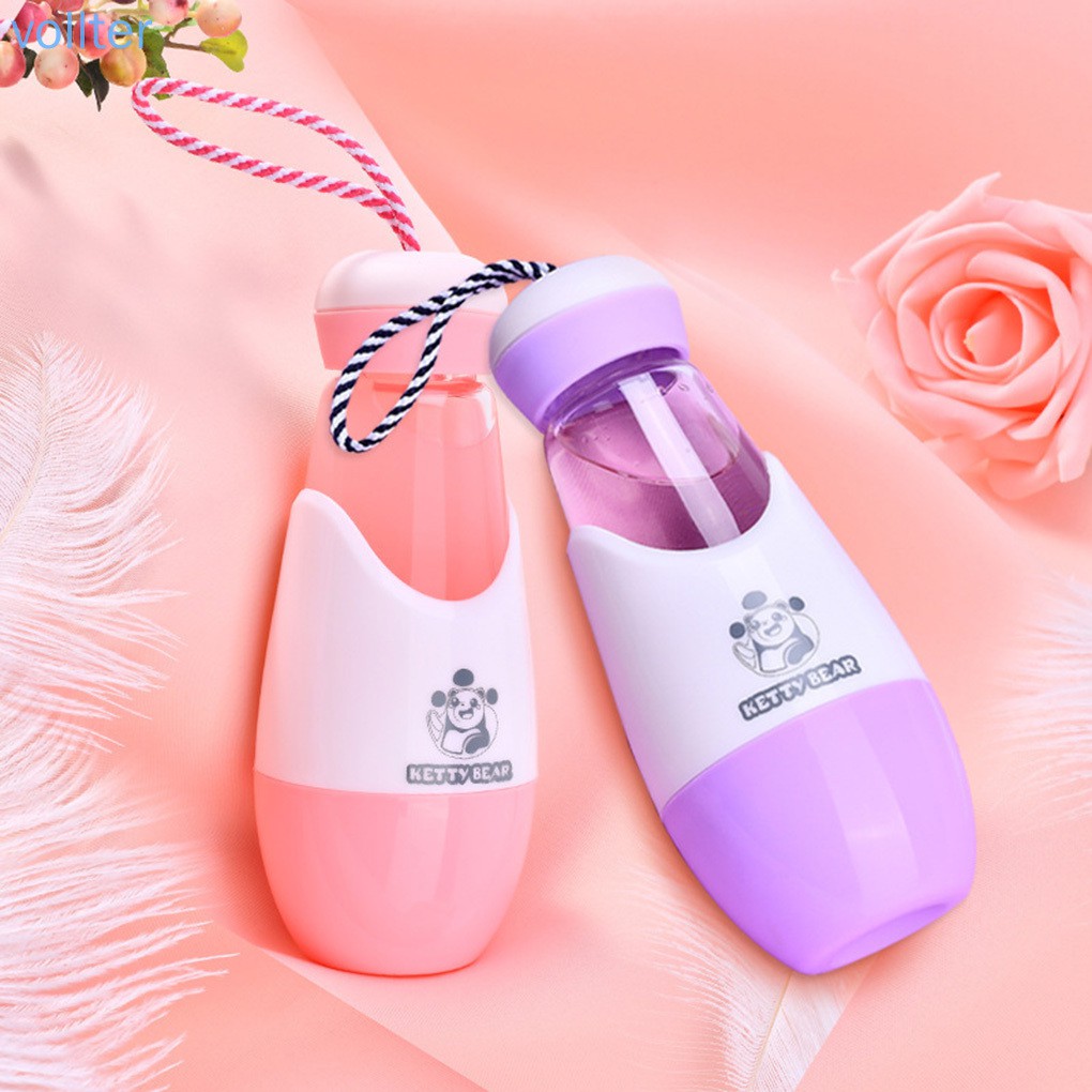 Bình nước thủy tinh mini dung tích 300ml tùy chọn màu sắc