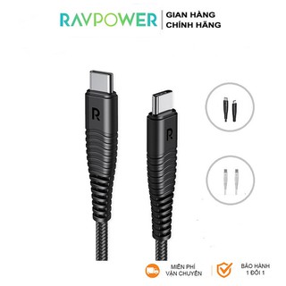 Cáp type c to typec ravpower siêu bền 1m rp-cb047