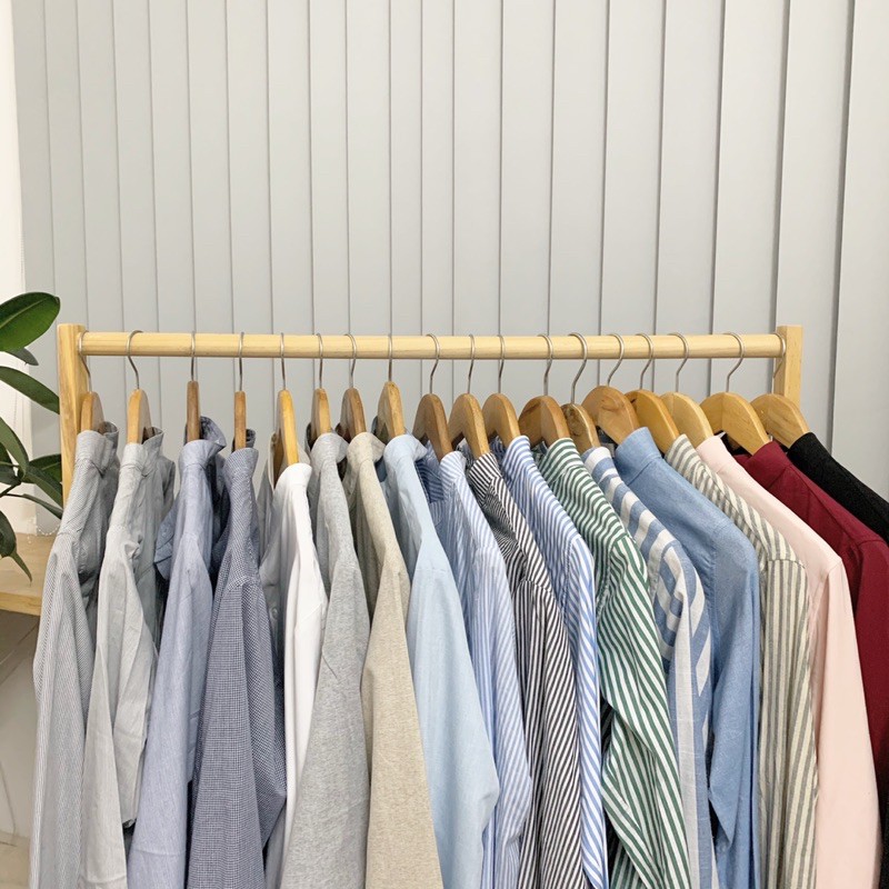 Áo sơmi nam/ unisex- Grandad Collar Shirt