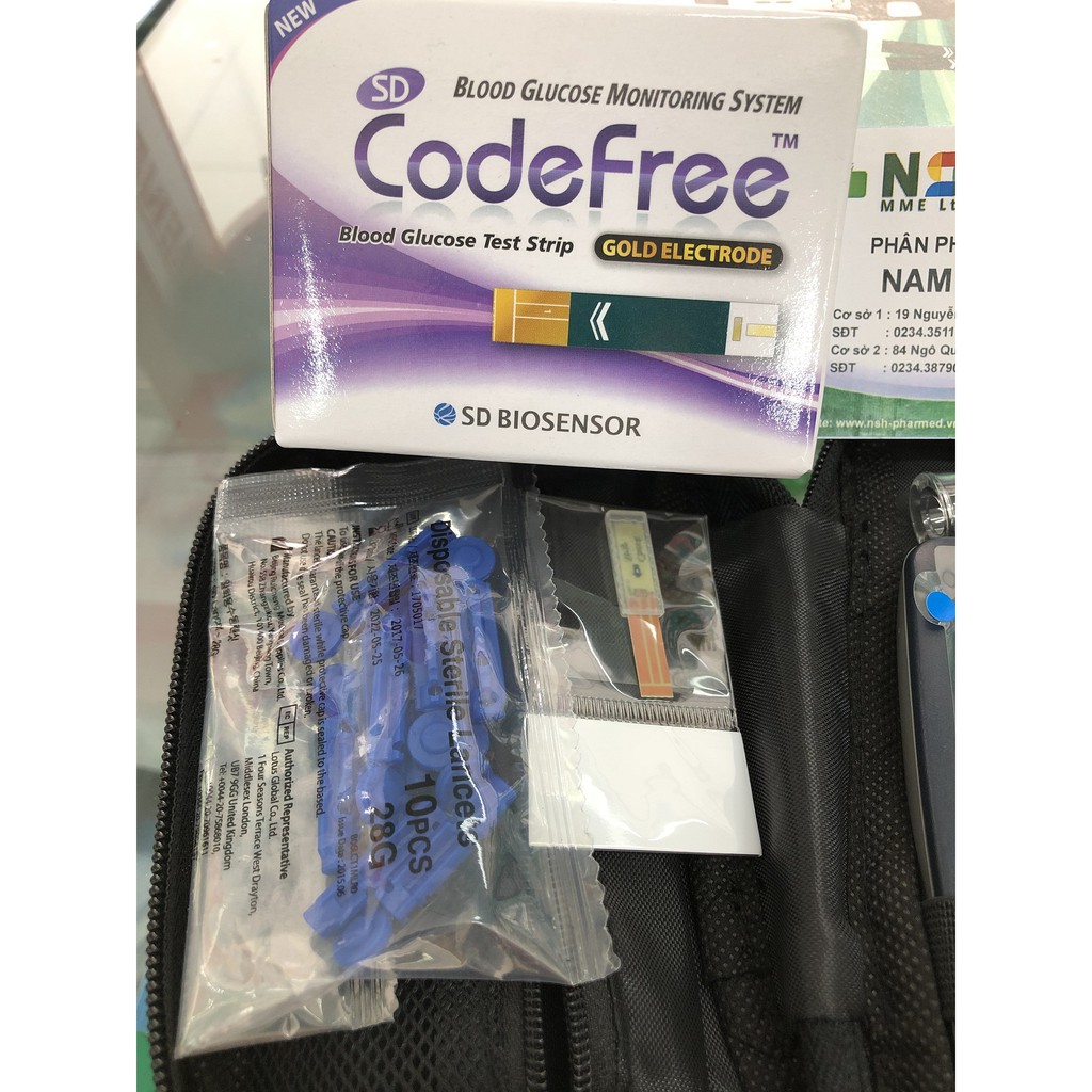 [DATE XA] 50 test thử Que thử đường huyết SD Codefree 50 que (que thử tiểu đường SD Code free) SD CODEFREE CỦA HÀN QUỐC