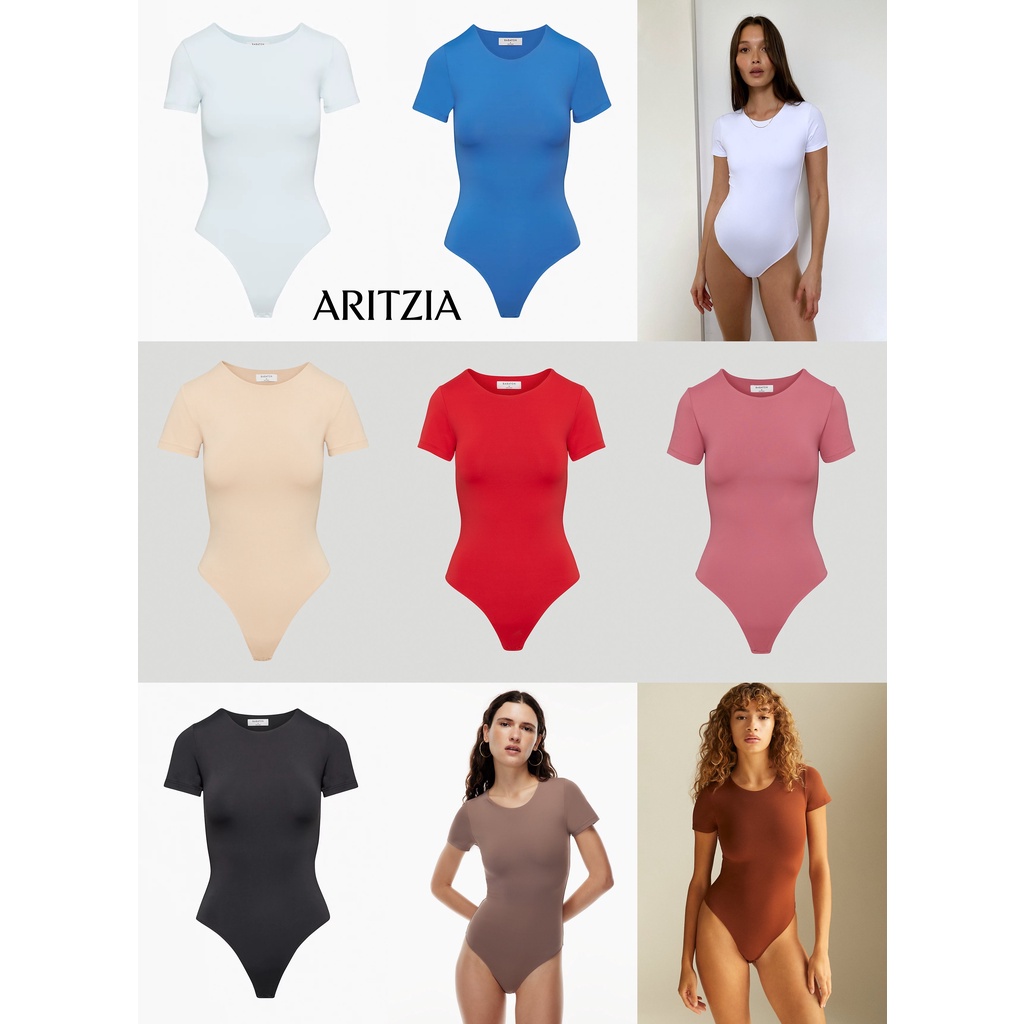 [RESTOCK] Áo bodysuit ngắn tay cổ tròn Babaton 80500